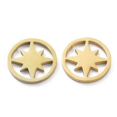 Ion Plating(IP) 316L Surgical Stainless Steel Charms