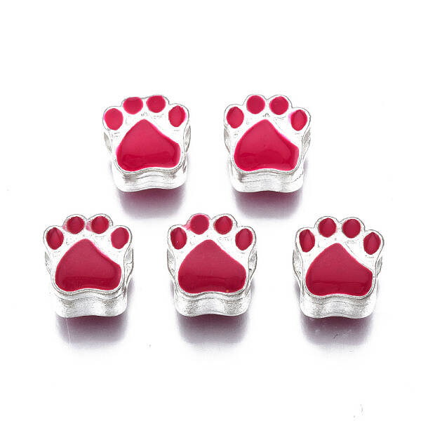 Alloy Enamel European Beads