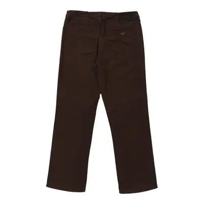 Armani Jeans Trousers - 31W 29L Brown Cotton