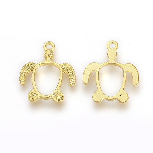 Tibetan Style Alloy Open Back Bezel Pendants