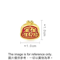 'Blessings' 999 Gold Fortune Wallet Charm