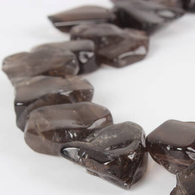 Natural Smoky Quartz Gemstone Bead Strands