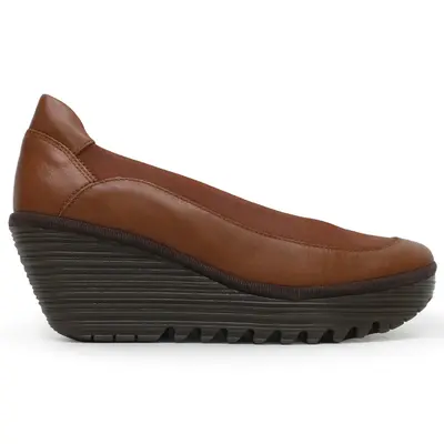 Fly London YEKA530FLY Cupido Dublin Leather Women's Comfort Shoes - Tan Tan - Size:US 6-6.5 Women