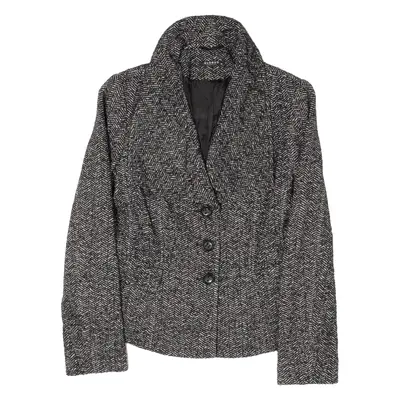 GLOBUS Jacket Black Wool Herringbone Womens S