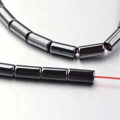 Non-magnetic Synthetic Hematite Bead Strands