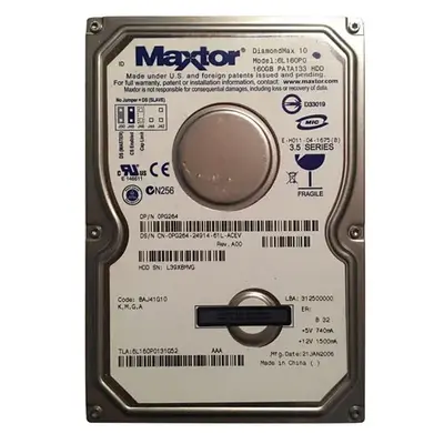 PG264 Dell 160GB 7200RPM SATA 1.5Gb/s 8MB Cache 3.5-Inch Hard Drive