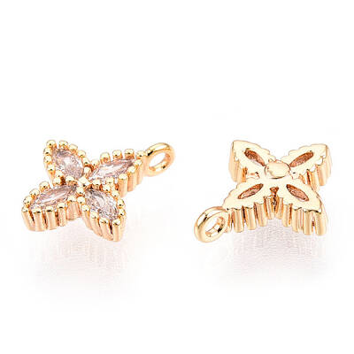 Brass Cubic Zirconia Pendants