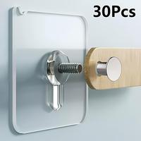 30pcs No-Drill Self-Adhesive Traceless Picture Hangers - Strong Hold Hooks for Photos, Posters, Frames on Walls Organiser Han...