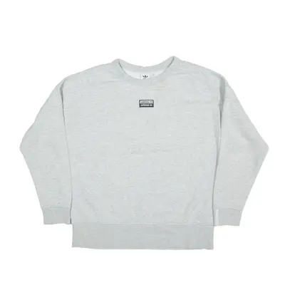 ADIDAS Sweatshirt Grey Womens UK 12