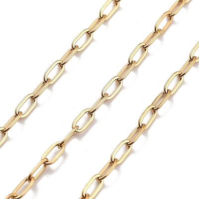PVD Vacuum Plating 304 Stainless Steel Paperclip Chains
