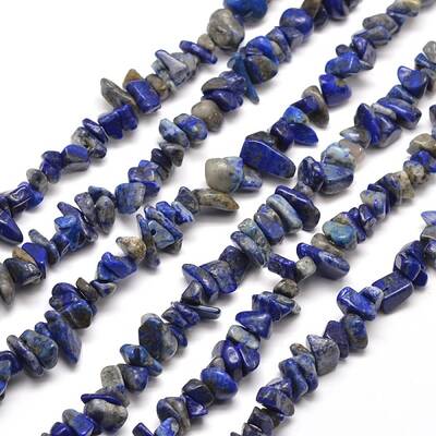 Natural Lapis Lazuli Chip Bead Strands