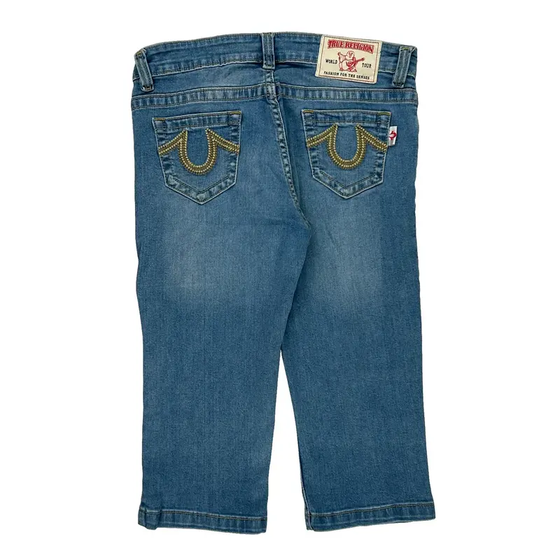 True Religion Slim Fit Denim Shorts - 30W UK 8 Blue Cotton