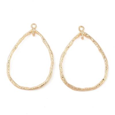 Brass Open Back Bezel Pendants