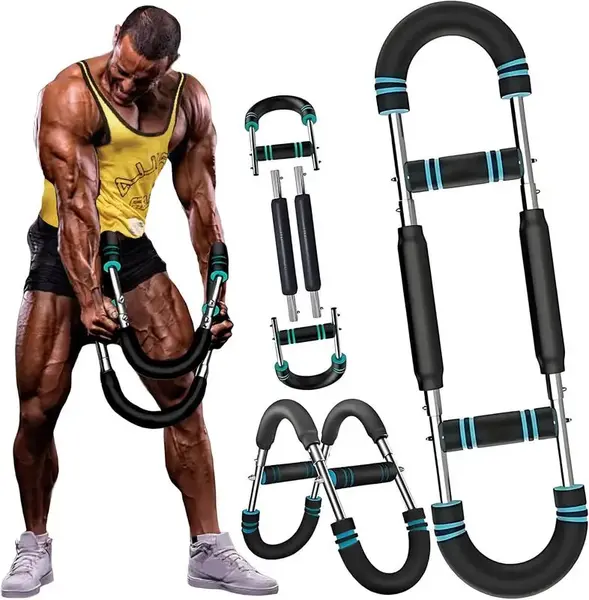 Arm Trainer, 60-110lb Adjustable Chest Workout Equipment, Arm Trainer, Arm Strength Trainer, Portable Power Twister Bar,Porta...