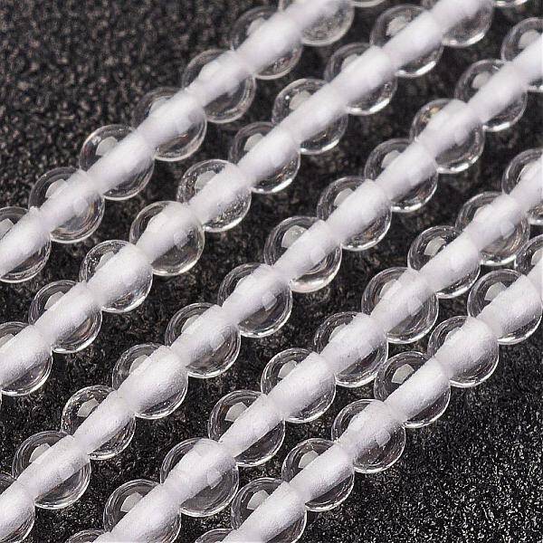 Natural Quartz Crystal Bead Strand