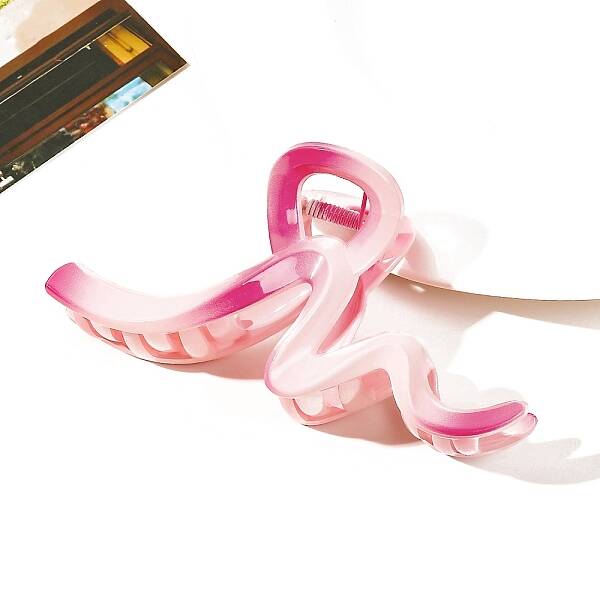 Gradient Color Plastic Claw Hair Clips for Women