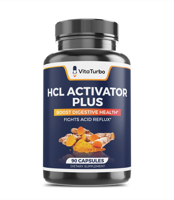 HCL Activator Plus - 90 Capsules - 376mg Per Serving