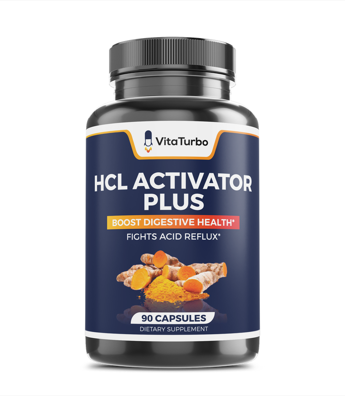 HCL Activator Plus - 90 Capsules - 376mg Per Serving