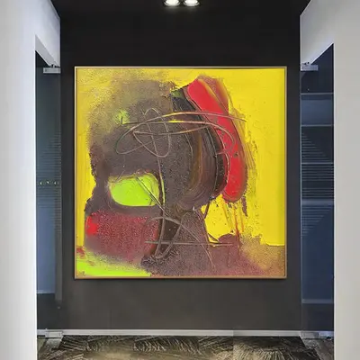 Large Abstract Colorful Paintings On Canvas Original Textured Hand Painted Art Creative Decor | DISCUSS