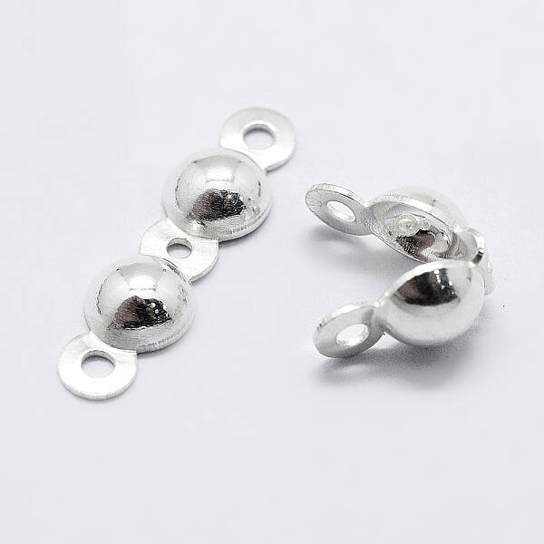 925 Sterling Silver Bead Tips Knot Covers