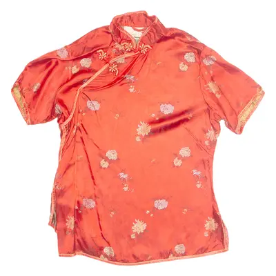 PEONY Womens Printed Blouse Red Floral S
