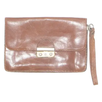 Womens Clutch Bag Brown Leather