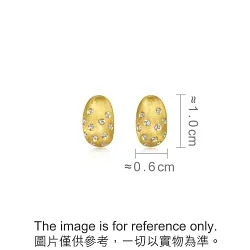999 Gold Diamond Earrings