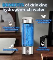 Hydrogen Water Bottle Generator - Up to 4100+ PPB Concentration SPE PEM Technology Portable Hydration System 6-Hour Retention...
