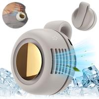 Portable Silent Mini Bladeless Fan, 3-Speed Wearable Waist & Phone Cooler, Personal Rotating Body Fan for Office Sports Outdo...