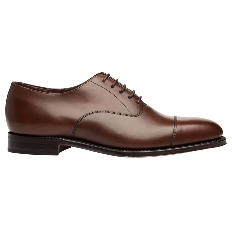 Loake Aldwych Leather Men's Lace Up Shoes - Dark Brown - Size:US 11.5 Men