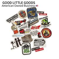 GoodLittleGoods 2Set of 18Pcs Welder Hood Stickers for Pipeline, Masks, Hard Hats, Blue Collar Vinyl Decal Pack, Durable Desi...