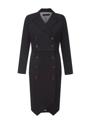 ABACUS | Multiway Suiting Coat-Dress | Size: S | Color: Black