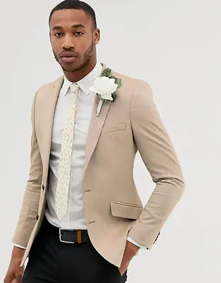 Beige Wedding Suits