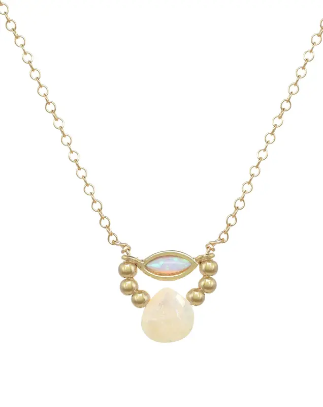 Amara Necklace | Metal Color: Gold