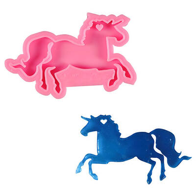 DIY Silhouette Silicone Unicorn Pendant Molds