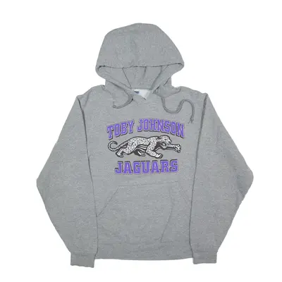 JERZEES Toby Johnson Jaguars USA Hoodie Grey Pullover Mens S