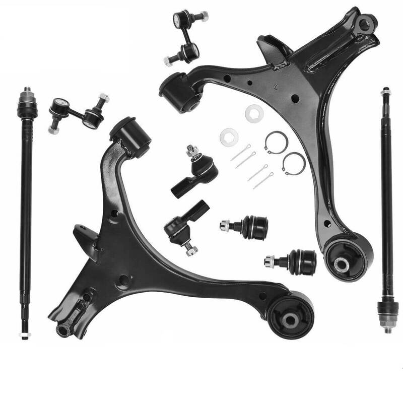 YITAMOTOR® 2001-2005 Honda Civic (Non-SI)/Acura EL Front Suspension Kit Control Arm, Ball Joint, Sway Bar Link, Tie Rod Asse...