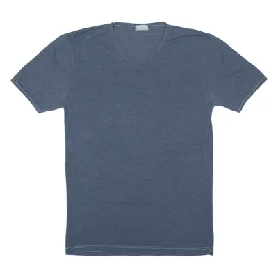 ENRICO COVERI Sleepwear T-Shirt Blue V-Neck Short Sleeve Mens S