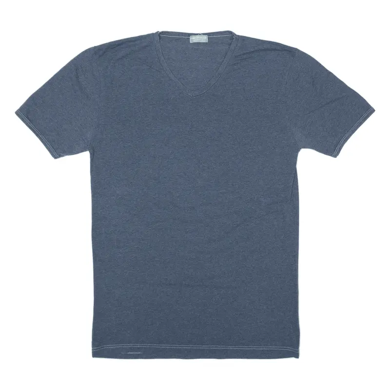 ENRICO COVERI Sleepwear T-Shirt Blue V-Neck Short Sleeve Mens S