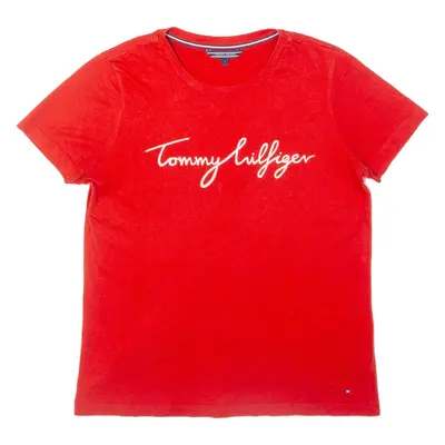 TOMMY HILFIGER Womens T-Shirt Red S