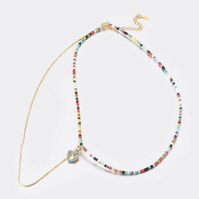 Natural Peach Moonstone Tiered Necklaces
