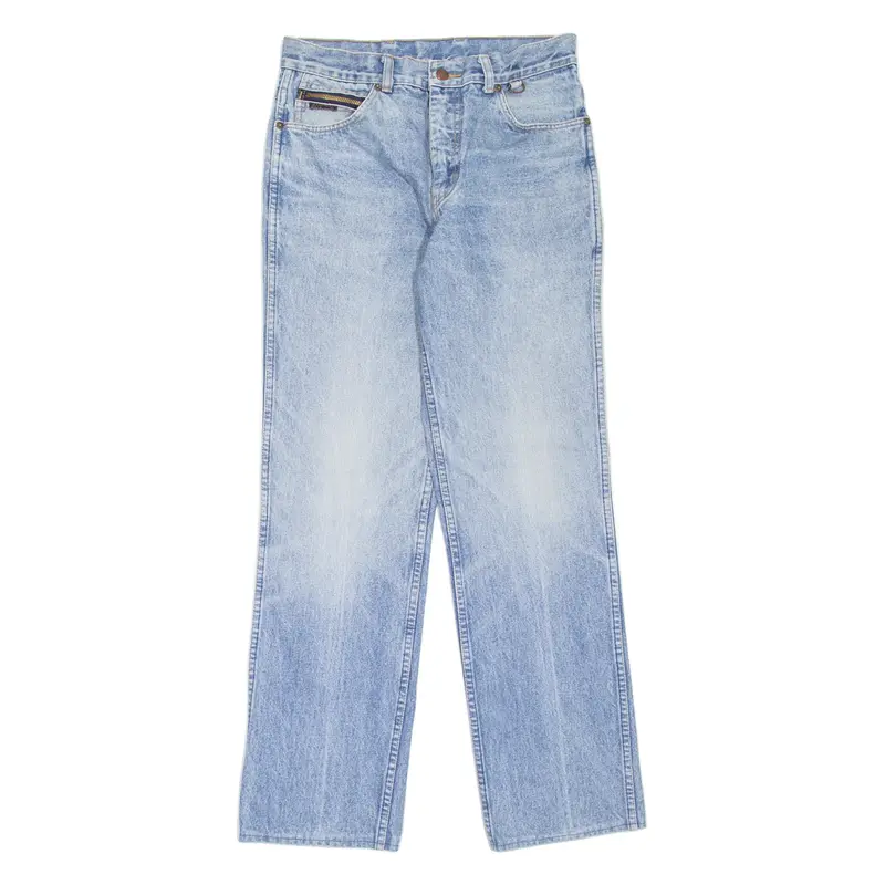 VINCI Mens Jeans Blue Regular Straight Stone Wash W29 L31