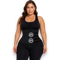 FitnFem Waist Trainer Belt for Women – Double Strap Zip-Up Shapewear, Comfortable Neoprene Compression, Breathable Belly Bi...