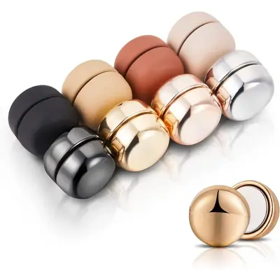 8 Pairs   Hijab  Pins, No-Snag Multi-Use Hijab , Professional Pinless  Hijab Pins, Shiny and Matte Style Pack