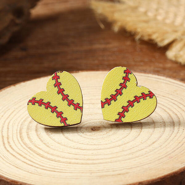 Wooden Stud Earrings