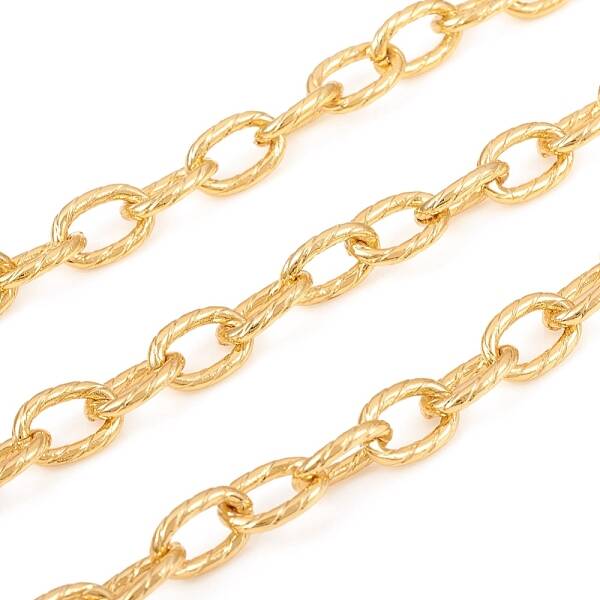 Textured Brass Cable Chain