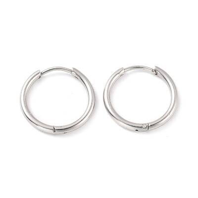 Non-Tarnish 304 Stainless Steel Huggie Hoop Earrings for Women