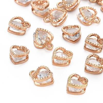 Heart Alloy Charms