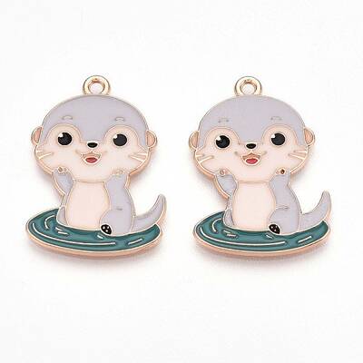 Alloy Enamel Pendants