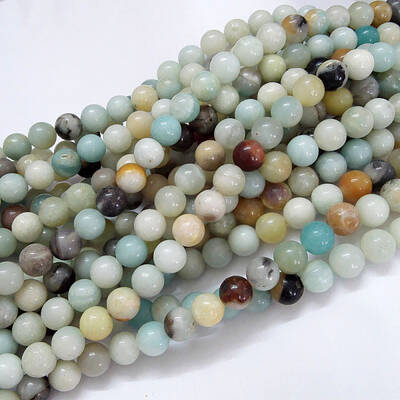 Natural Flower Amazonite Beads Strands